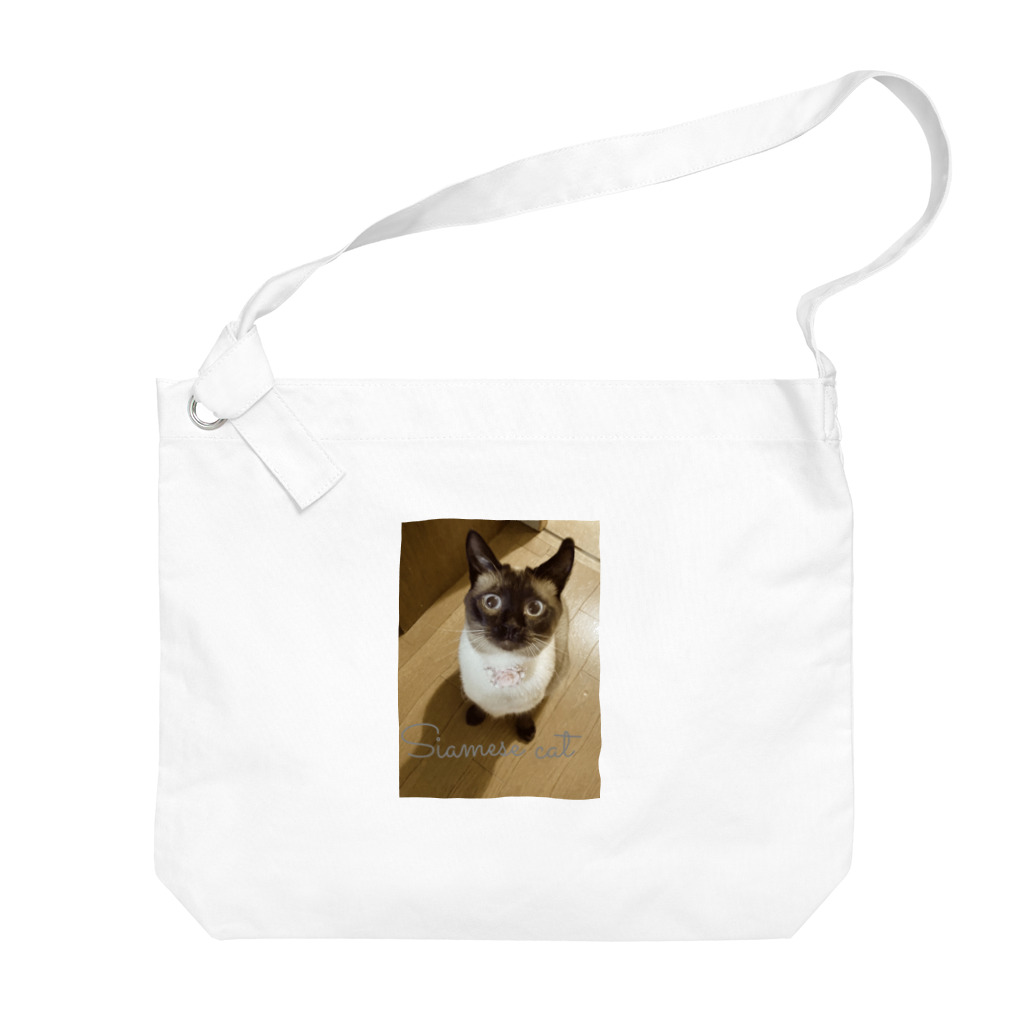 Siamese cat シャムのSiamese cat シャム猫 Big Shoulder Bag