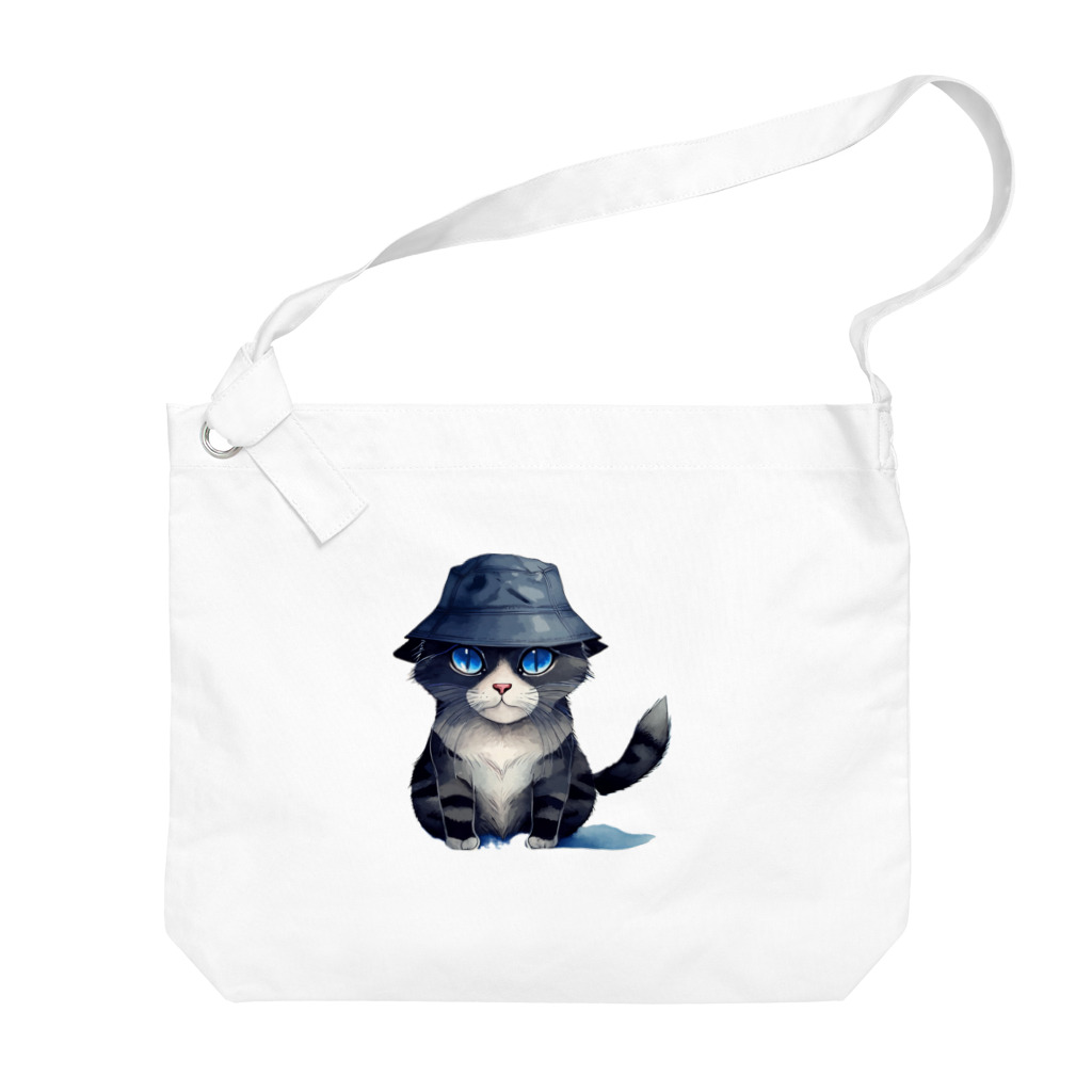 Fun_Qのバケハ猫 Big Shoulder Bag