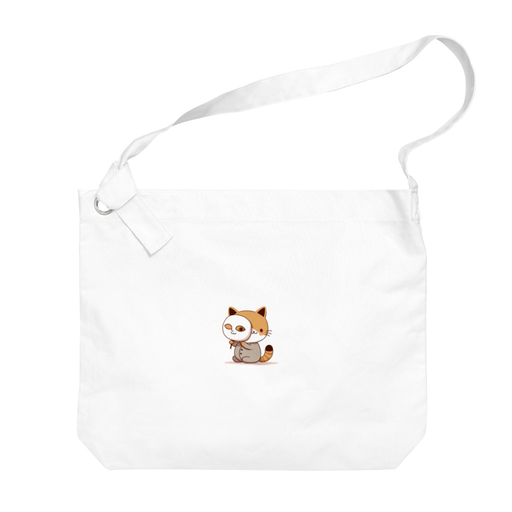 K'ramaの猫の仮面 Big Shoulder Bag