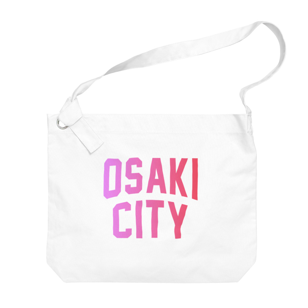JIMOTOE Wear Local Japanの大崎市 OSAKI CITY　ロゴピンク ビッグショルダーバッグ