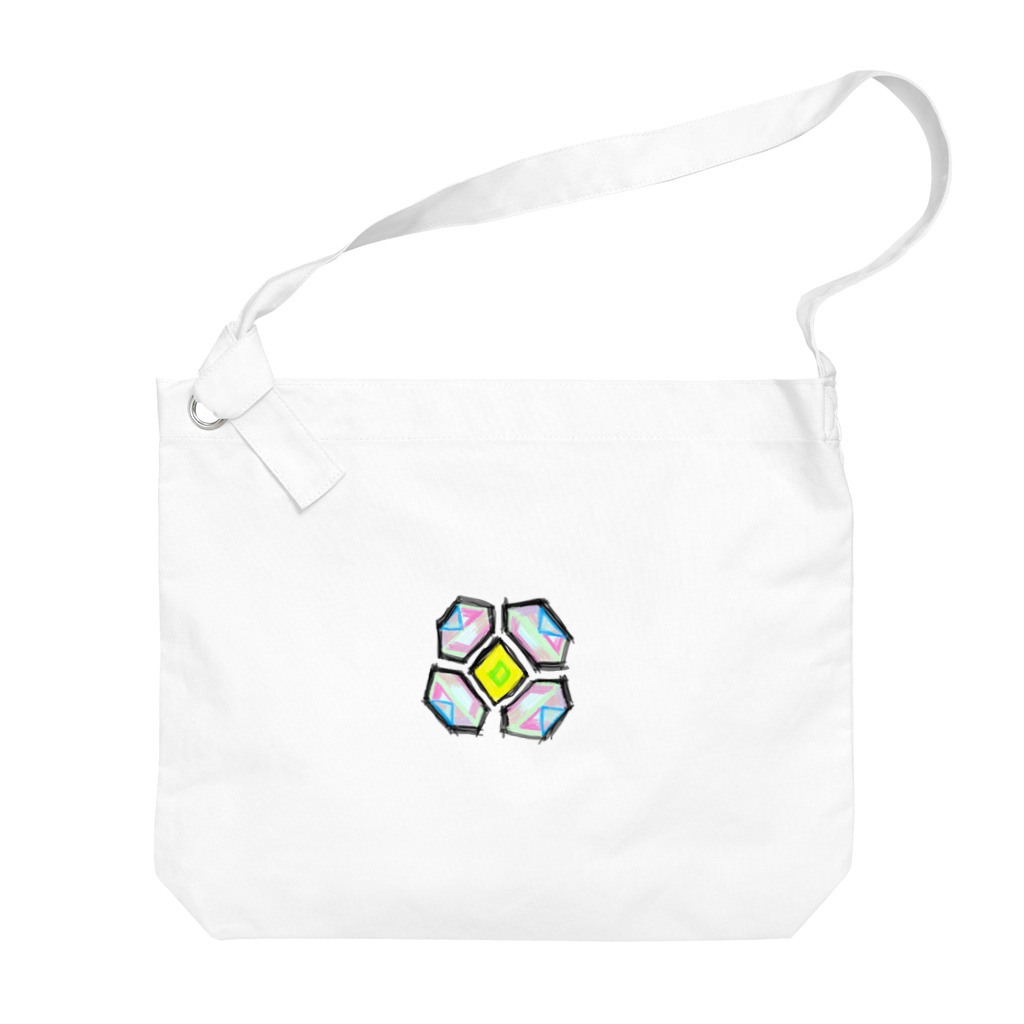 令和のくまさんのHeard Flower Big Shoulder Bag