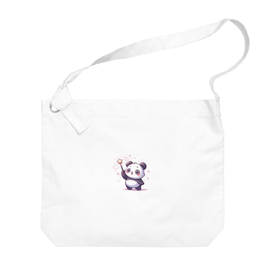 kawaiidoubututatiのパンダ×魔法 Big Shoulder Bag