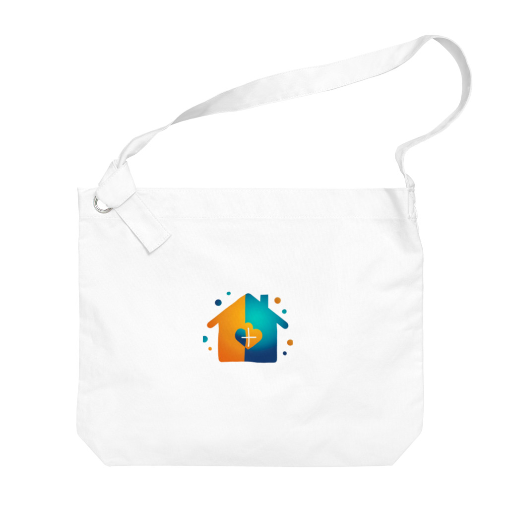 Shin〜HTのお店のおしゃれ家ロゴ Big Shoulder Bag