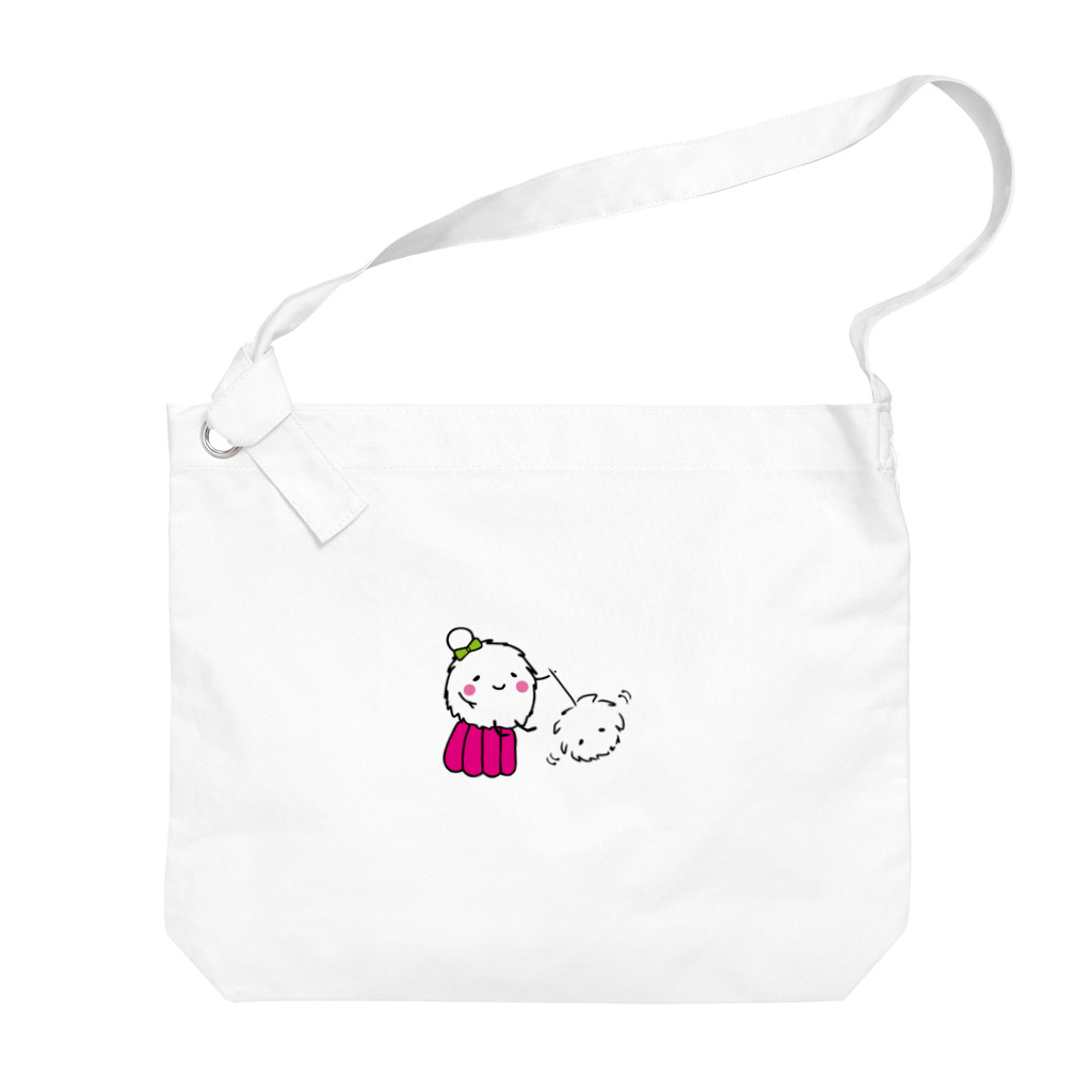 もまたんのふわふわピンクゼリー Big Shoulder Bag