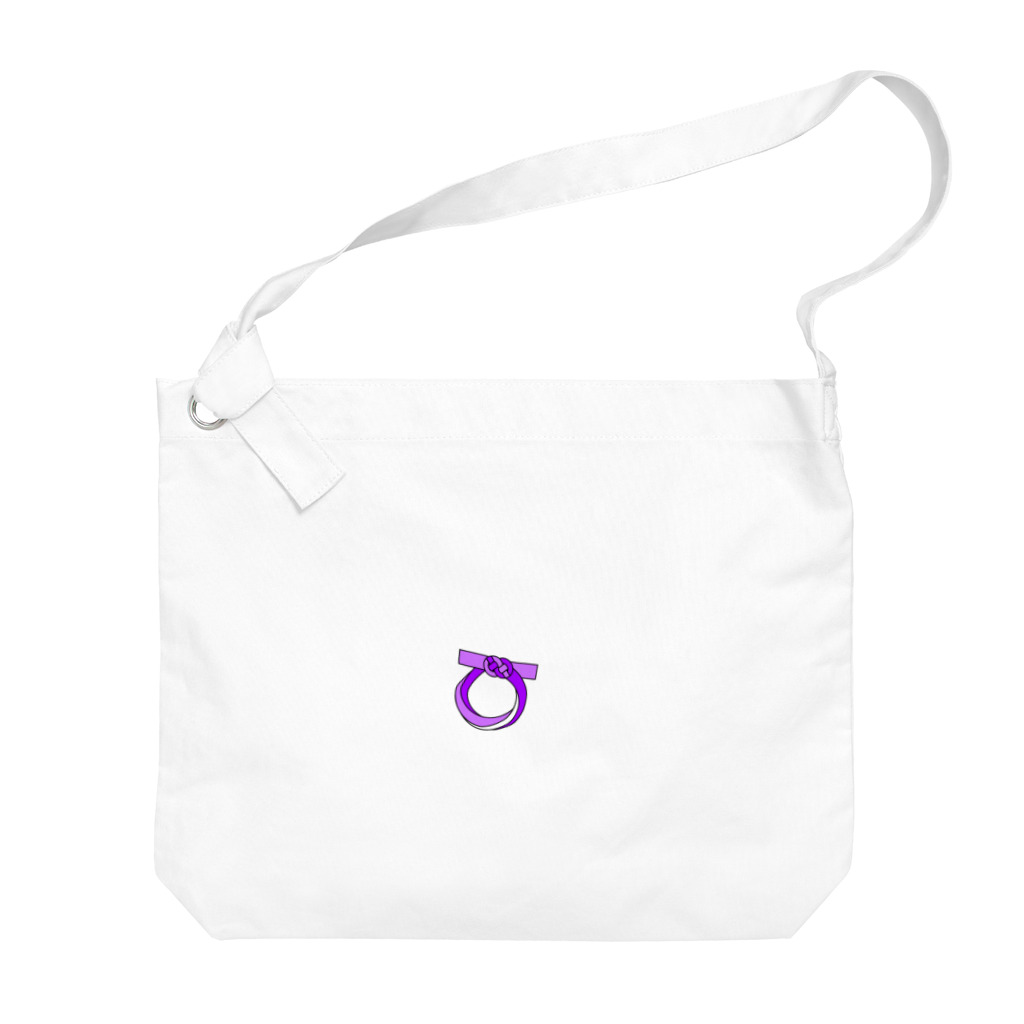 Nadeshiko888の茅の輪　紫 Big Shoulder Bag