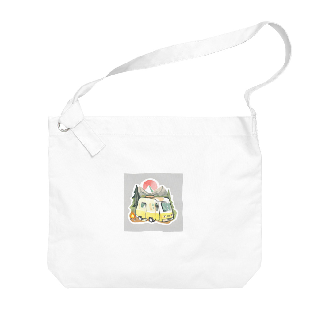 kozik01のおしゃれキャンプイラスト Big Shoulder Bag