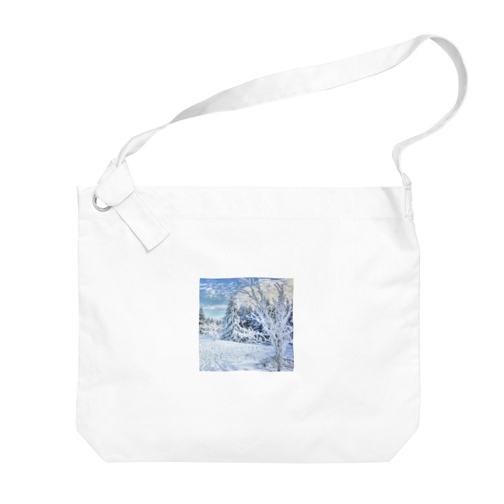白銀屋の美しい冬の景色 Big Shoulder Bag