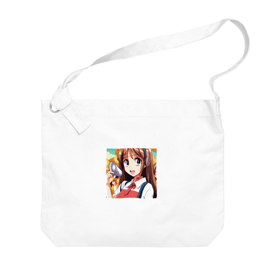 🎨デザイン宮殿🛍️のヘッドホン美少女 Big Shoulder Bag