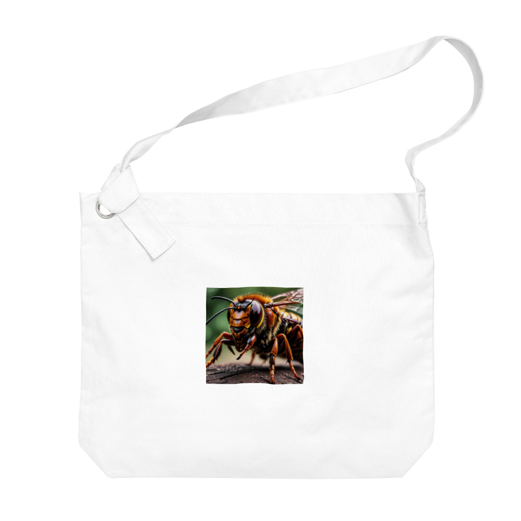 けいのユニークなショップのスズメバチ Big Shoulder Bag