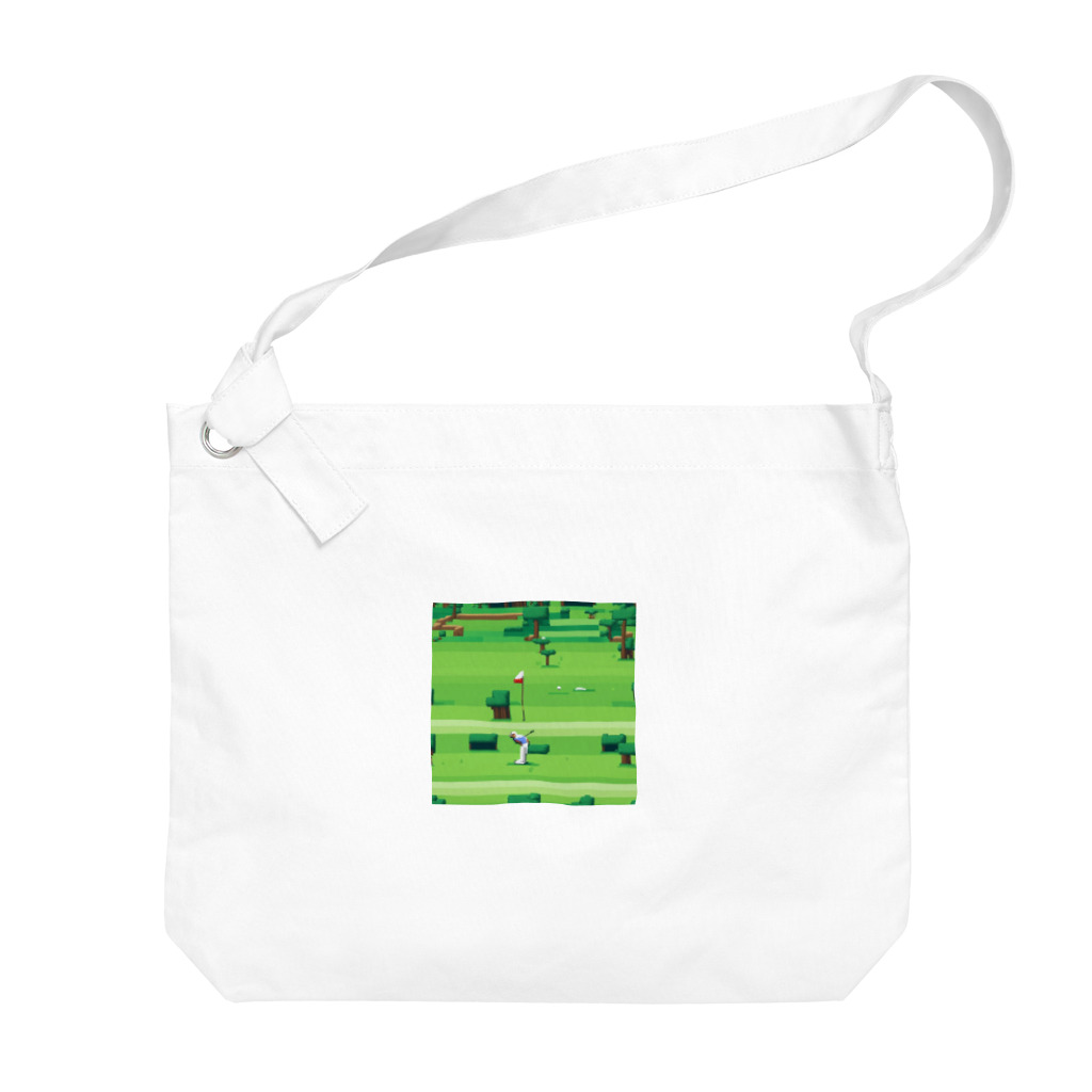 クロスクリエイティブのゴルフをするゴリラ Big Shoulder Bag