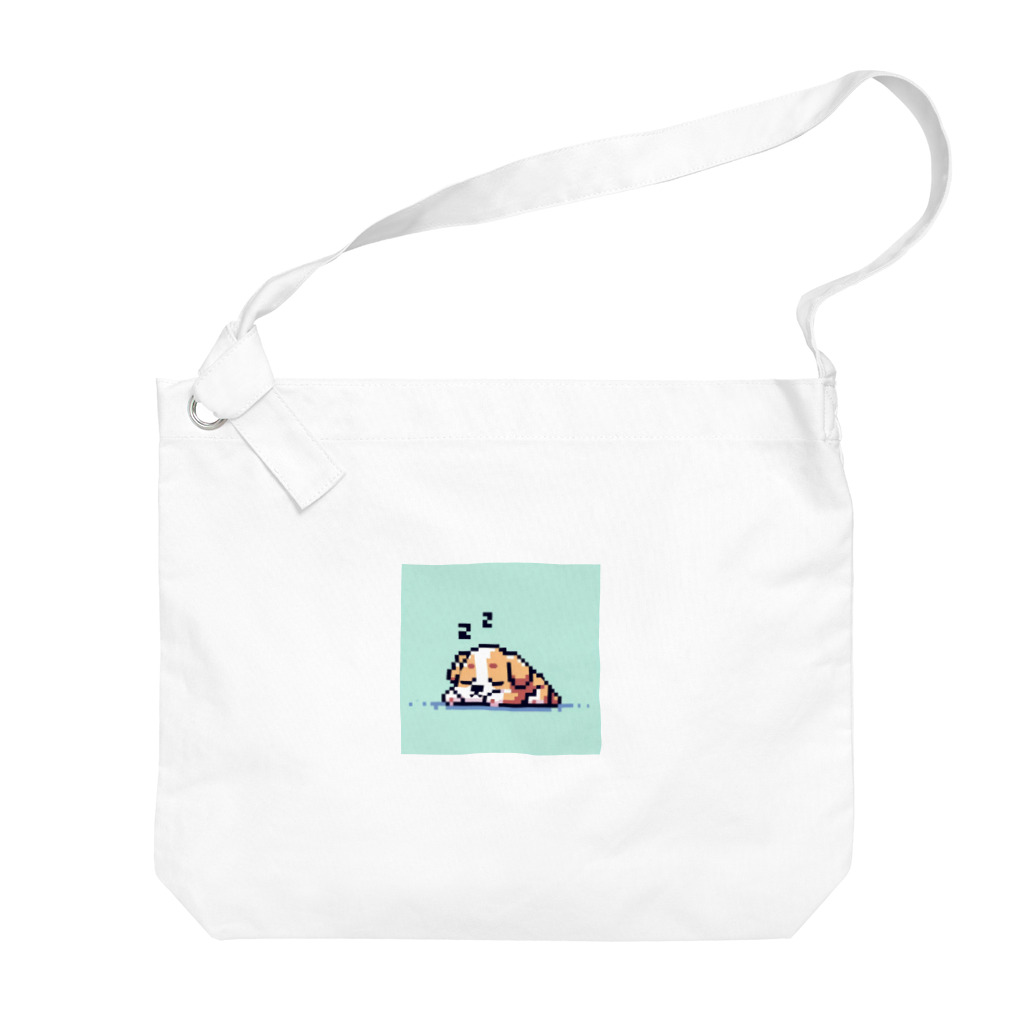 wanwan!!のドット絵犬 Big Shoulder Bag