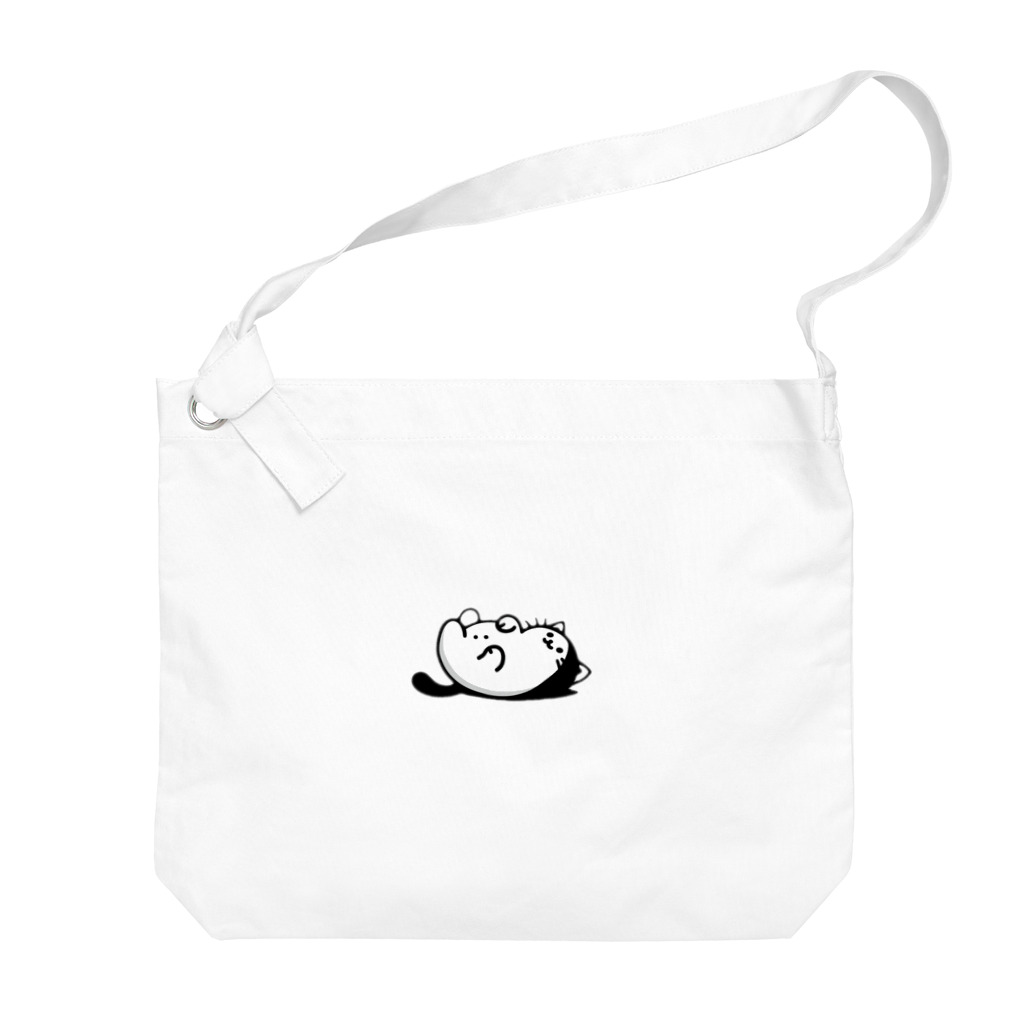 ゆるねこshopのお腹のでてる猫1 Big Shoulder Bag