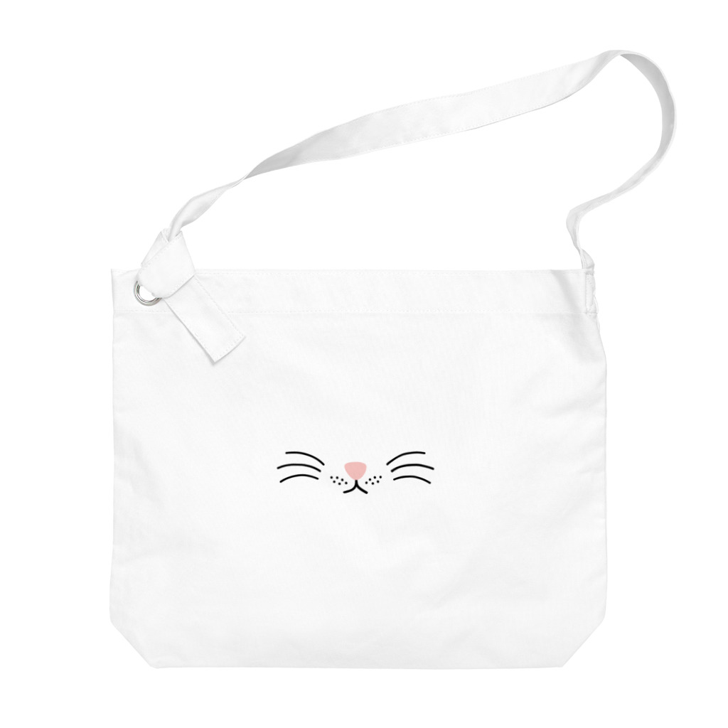 あにまるマスクのシンプルでかわいい猫の顔01 Big Shoulder Bag