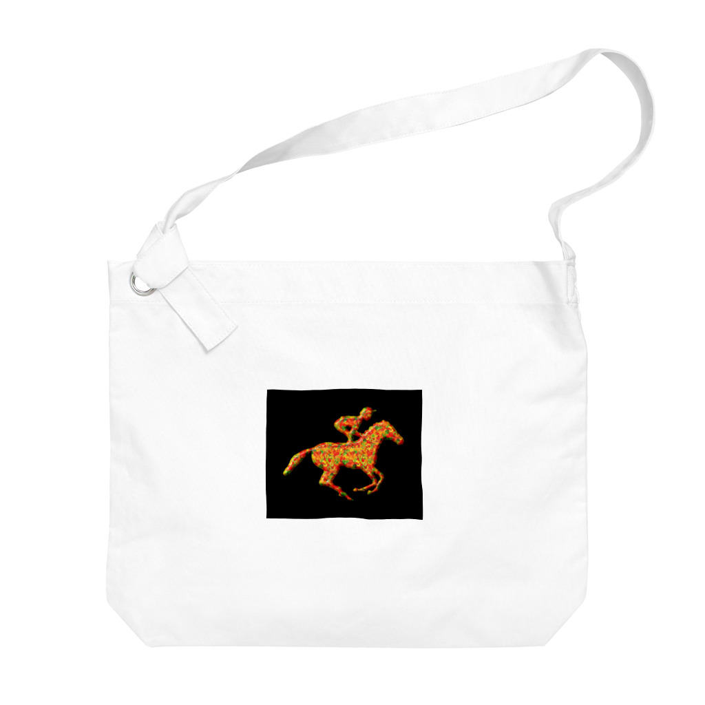 mumusの馬　colorful Big Shoulder Bag