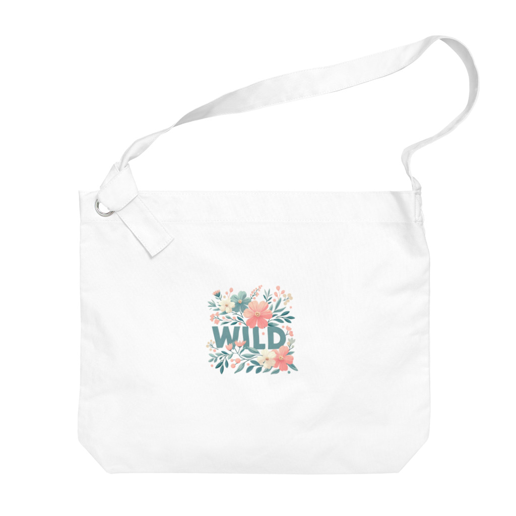 アメーバ2世の綺麗な花とwildと Big Shoulder Bag