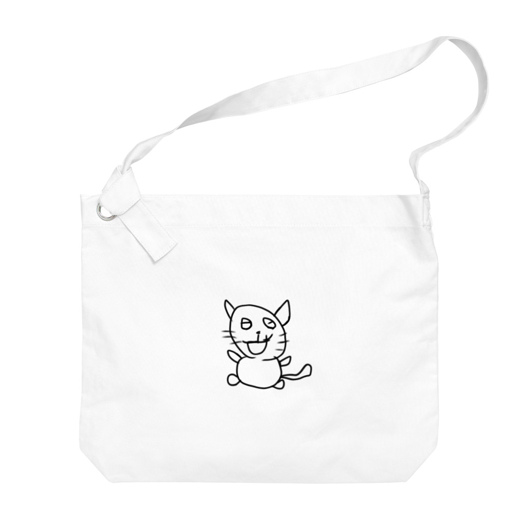 新時代ショップのきもいねこちゃん Big Shoulder Bag