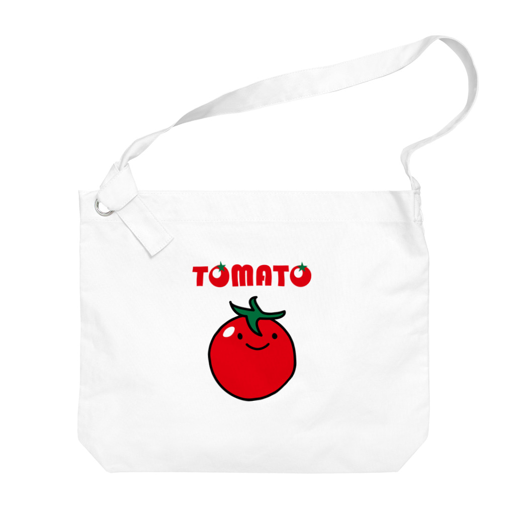 ゴロニャーのダサT屋さんのトマトさん #よいトマトの日 ビッグショルダーバッグ