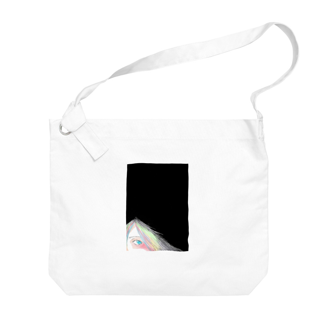 マホウ・ツカヱ✨🧙‍♀️のiridescent.pupil　虹色のくらやみ Big Shoulder Bag