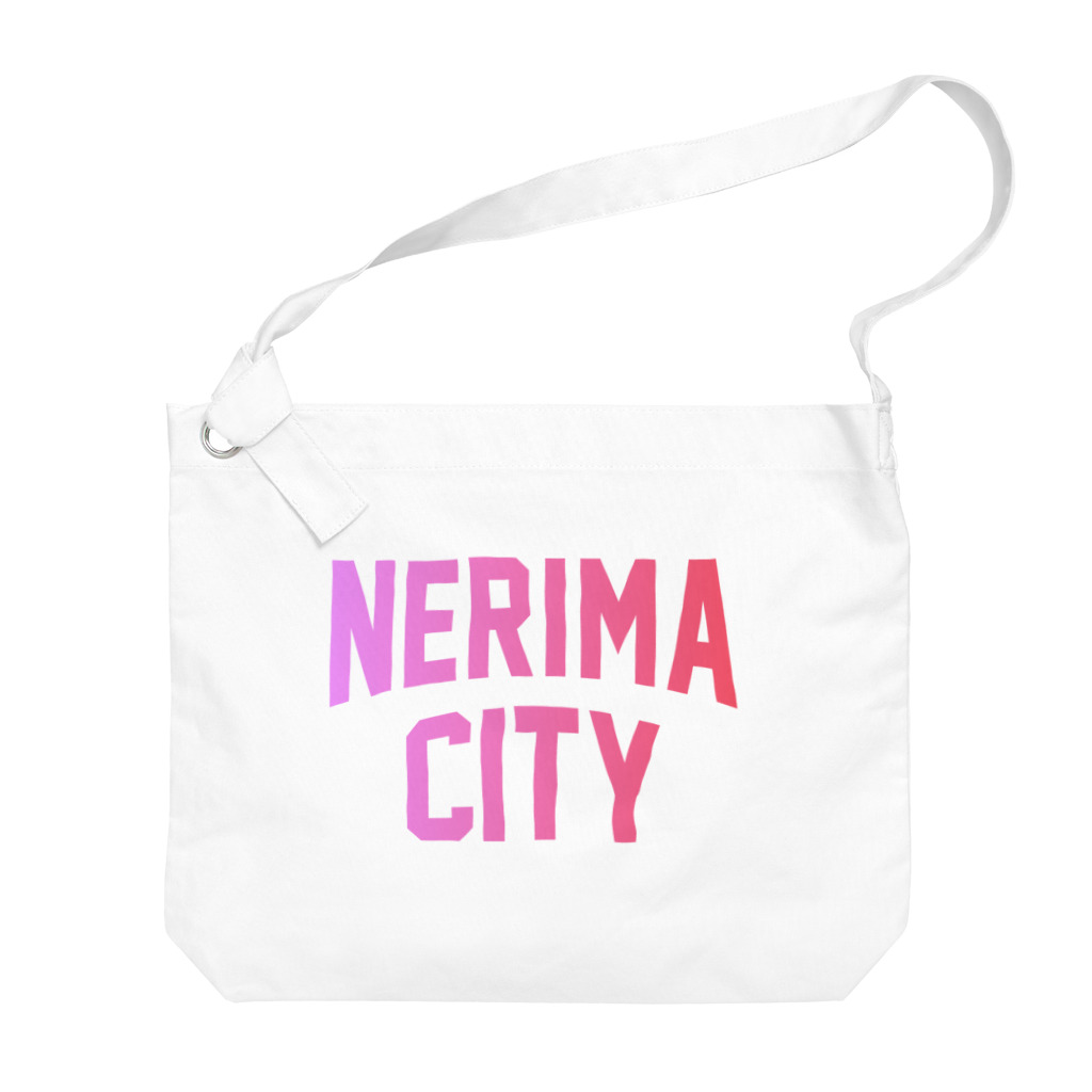 JIMOTO Wear Local Japanの練馬区 NERIMA CITY ロゴピンク Big Shoulder Bag