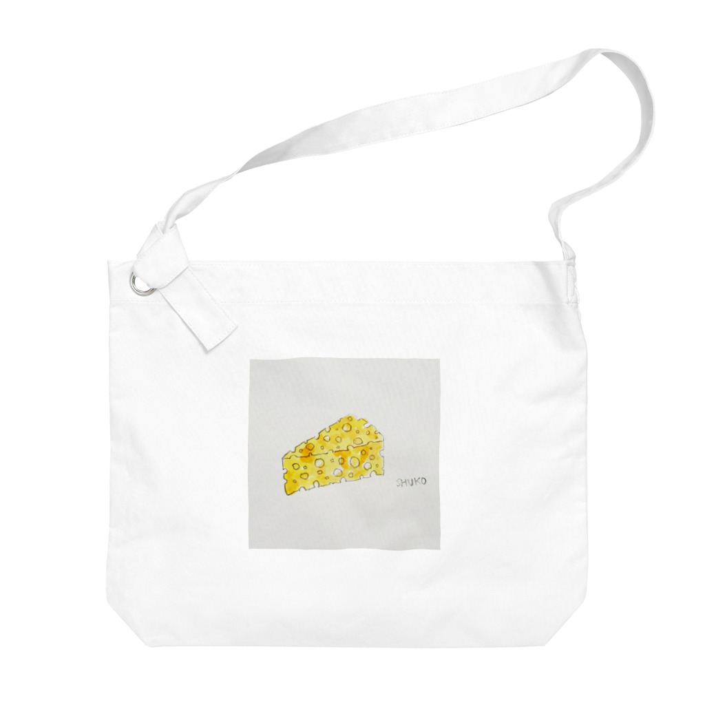 illustratorSHUKOのチーズ Big Shoulder Bag