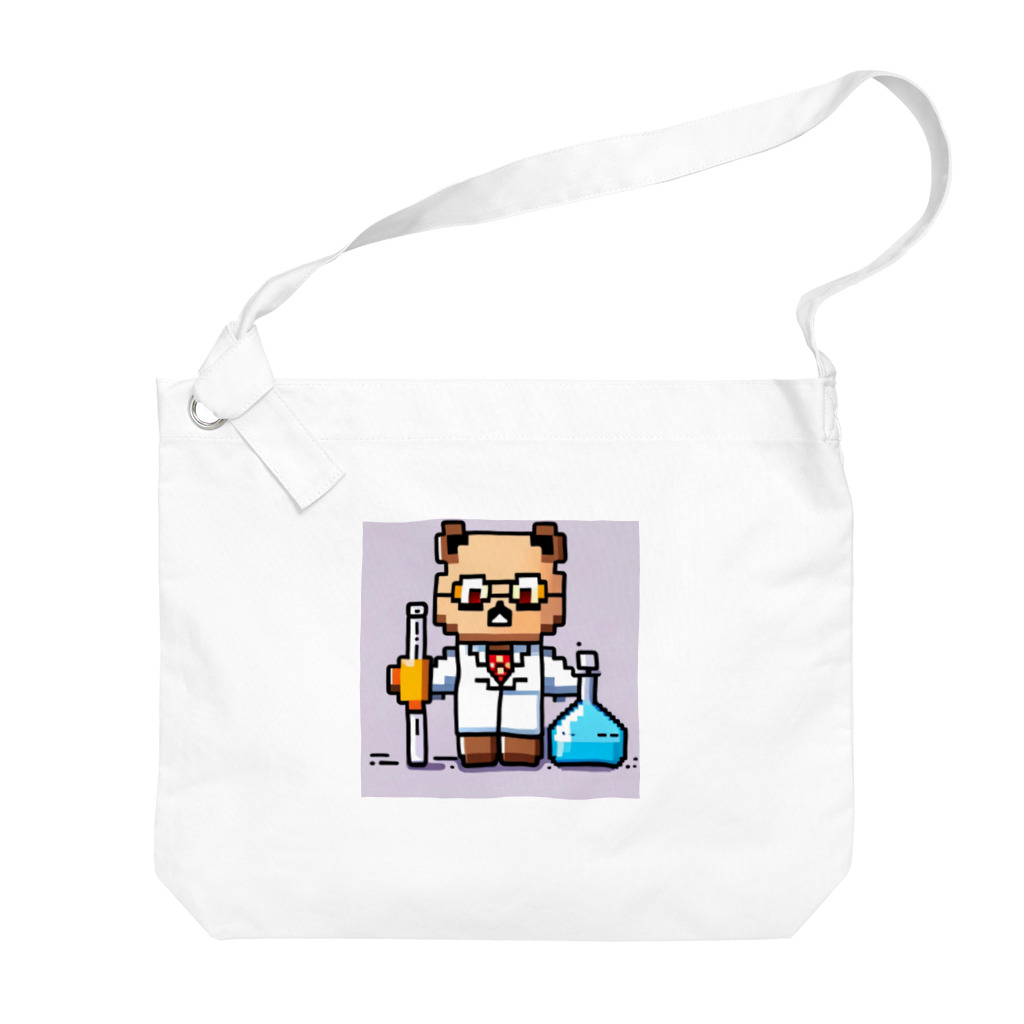 ネコピコshopの科学者猫 Big Shoulder Bag