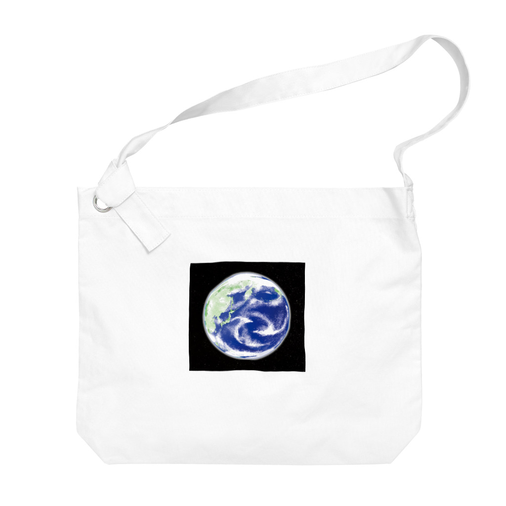 soundmobuの地球と星たち Big Shoulder Bag