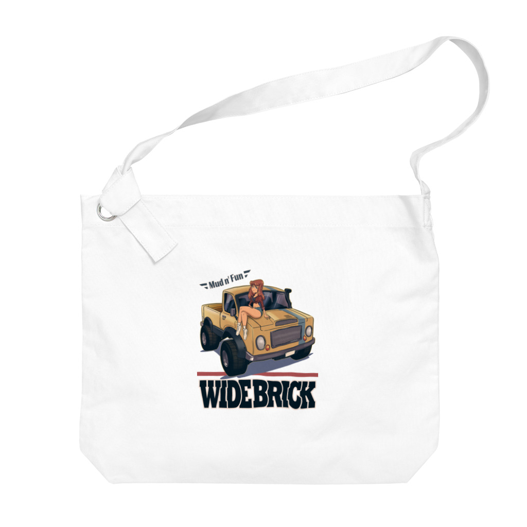 nidan-illustrationの"WIDE BRICK" Big Shoulder Bag