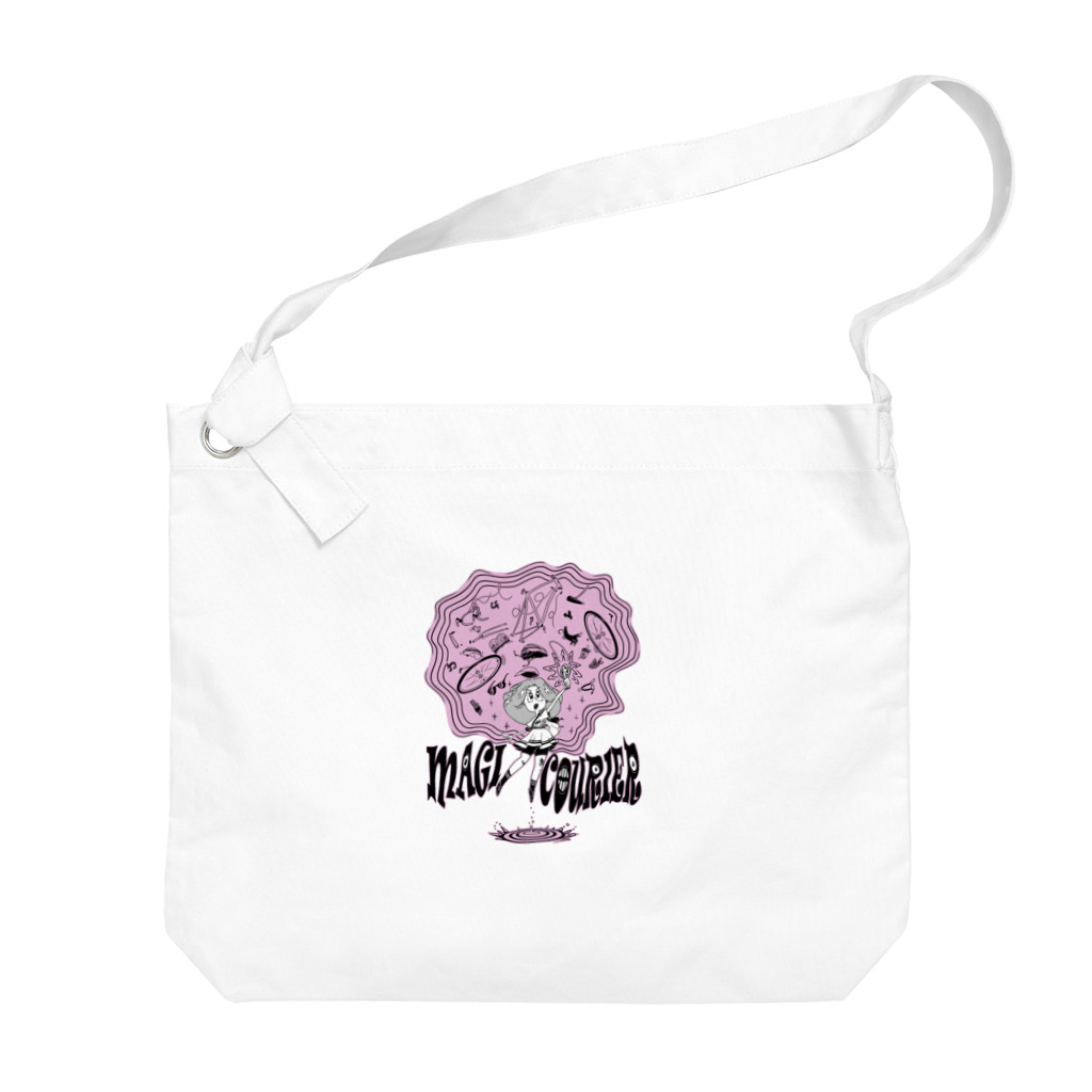 nidan-illustrationの“MAGI COURIER” pink #1 Big Shoulder Bag