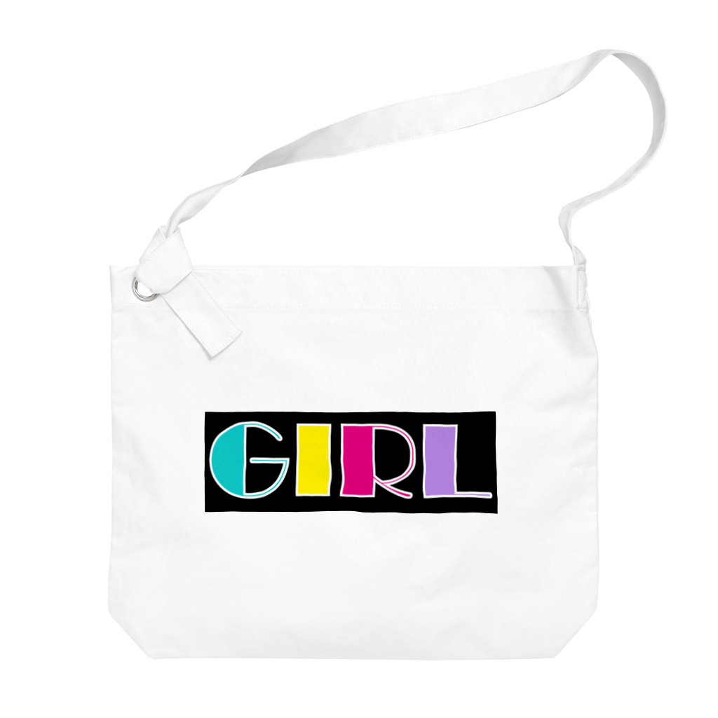 Ushi-Haruのレトロカラフル　GIRL Big Shoulder Bag