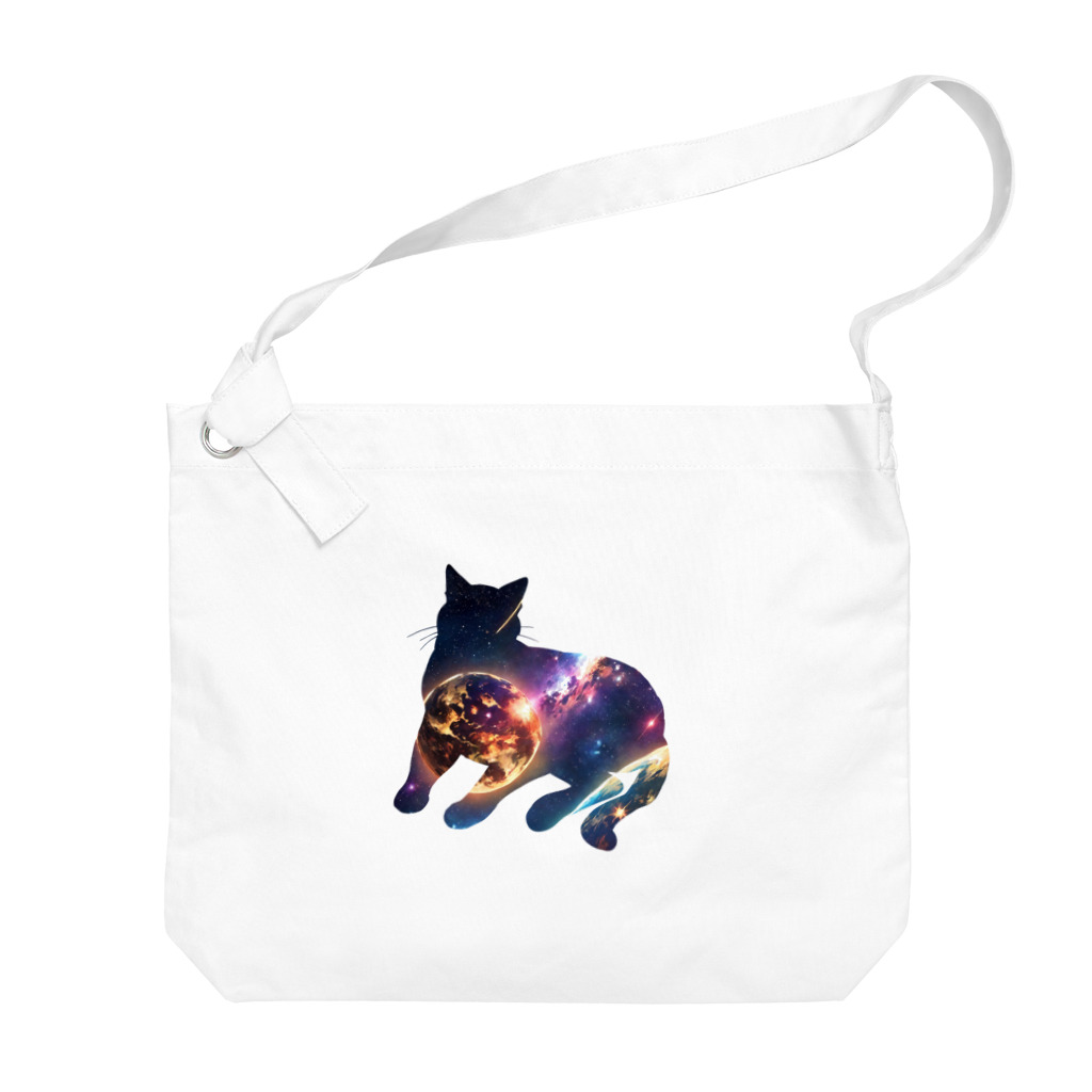 猫との風景の宇宙と猫003 Big Shoulder Bag