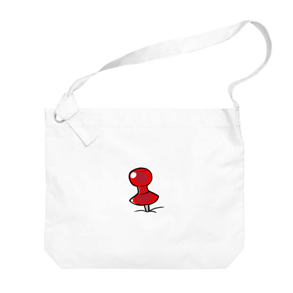 湿布汁🪴のPins！(red) Big Shoulder Bag