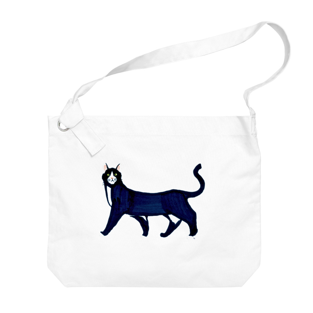 segasworksのハチワレねこ Big Shoulder Bag