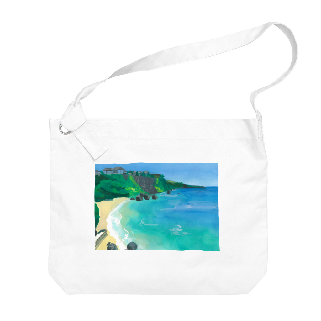 Kie Tanakaのバリ島の海 Big Shoulder Bag