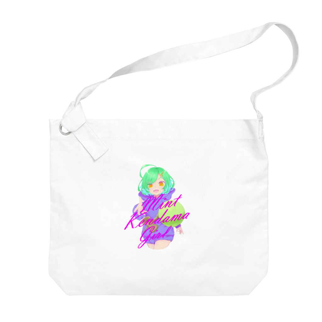 RaiaのショップのMINT KENDAMA GIRL Big Shoulder Bag