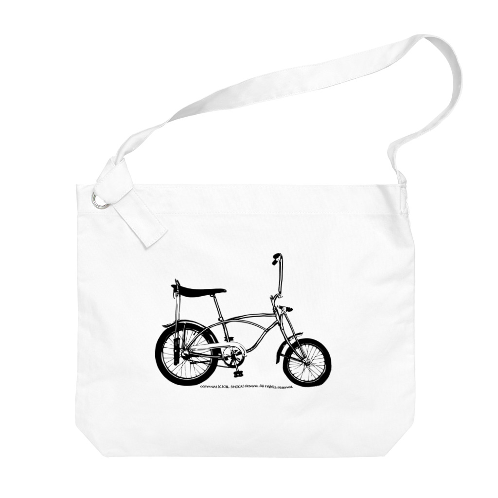 ファンシーTシャツ屋のクールでスタイリッシュなアメリカン自転車 Big Shoulder Bag