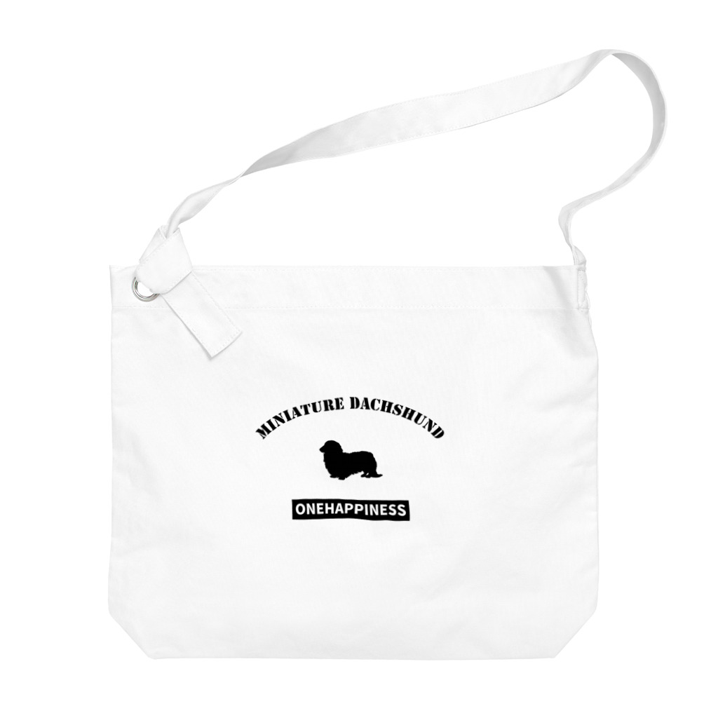 onehappinessのミニチュアダックスフンド  ONEHAPPINESS Big Shoulder Bag