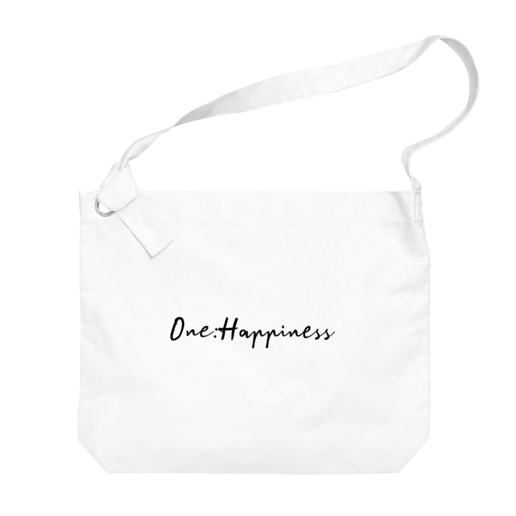 One:HappinessのOne:Happiness　ロゴデザイン ビッグショルダーバッグ