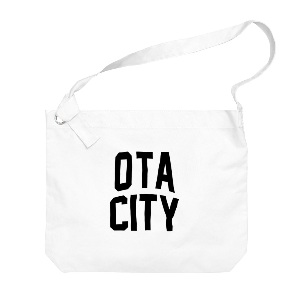 JIMOTOE Wear Local Japanの太田市 OTA CITY ロゴブラック Big Shoulder Bag
