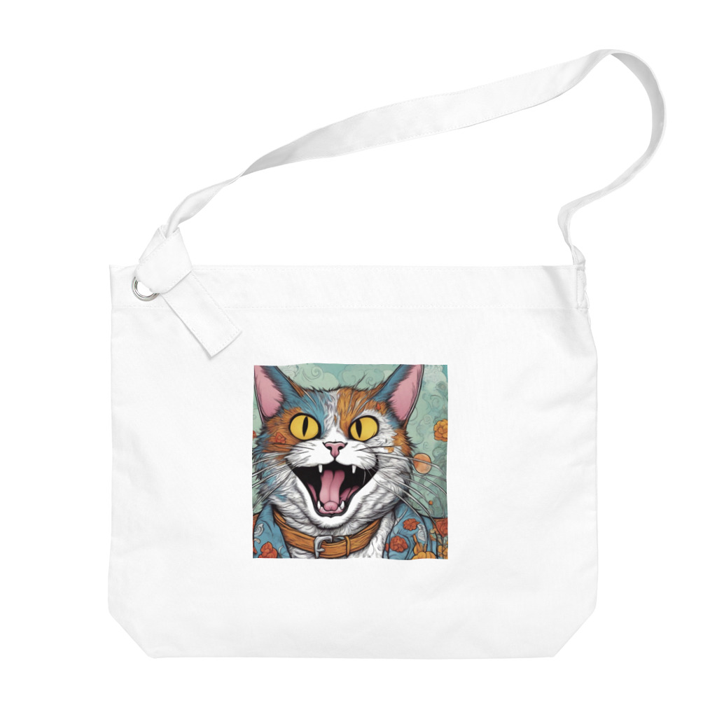 washi-and-washichanのゲス猫 Big Shoulder Bag