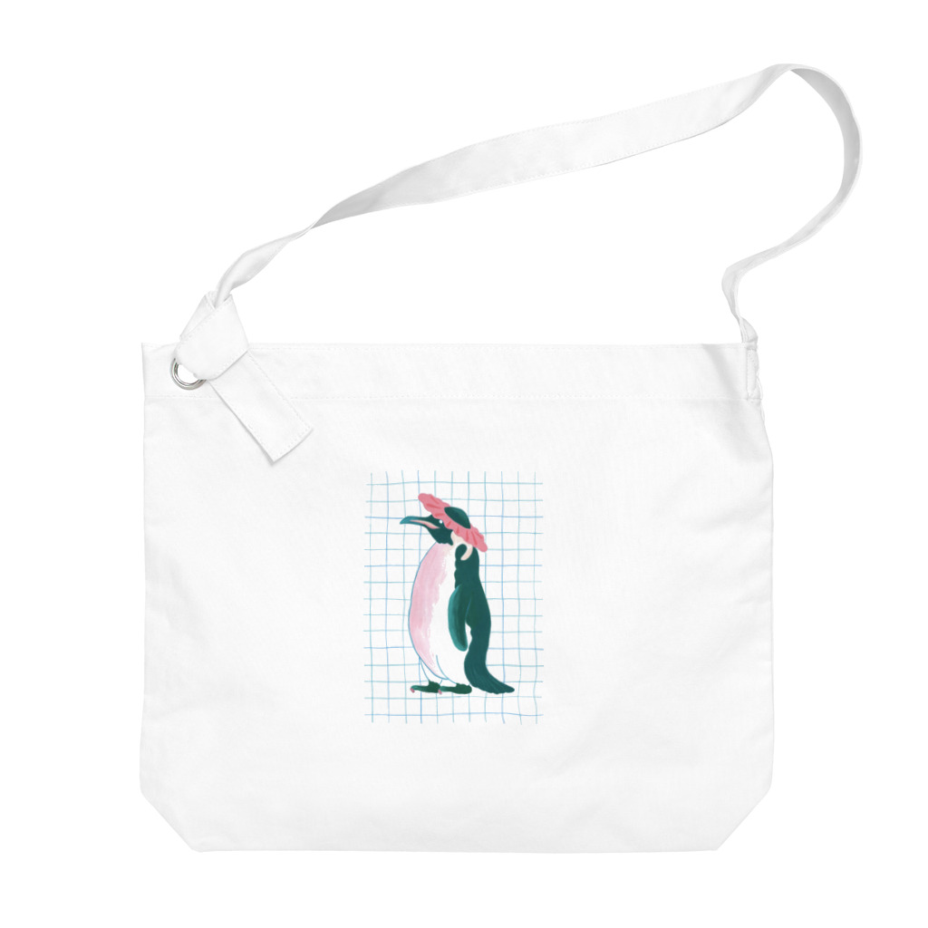 m a n i • m a n iの水に激弱ペンギン Big Shoulder Bag