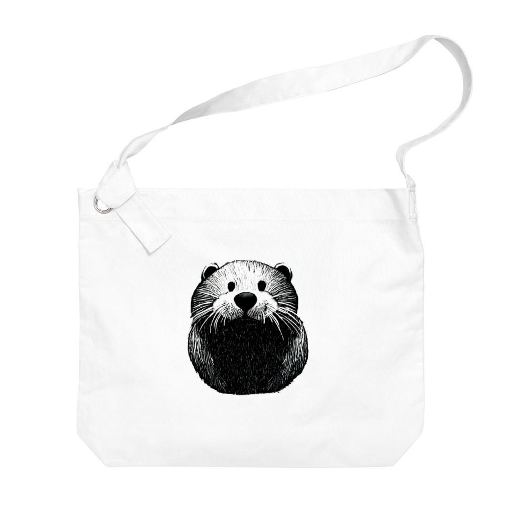 夢幻カワウソくんのお店のカワウソくん(文字なし) Big Shoulder Bag