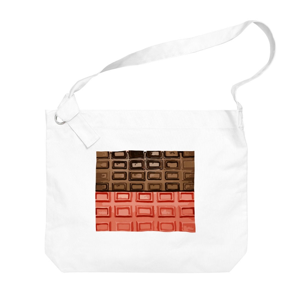 脂身通信Ｚの板チョコレート（ミルク・ストロベリー） Big Shoulder Bag