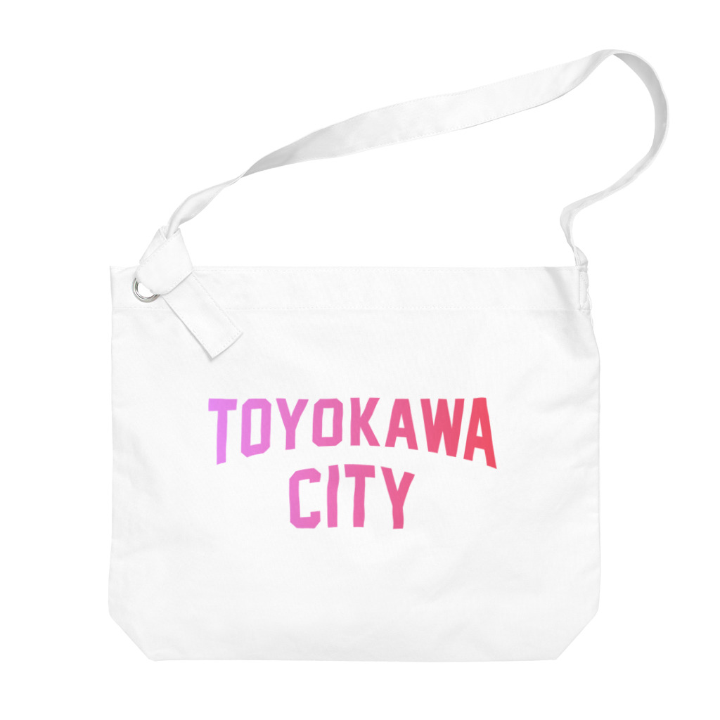 JIMOTOE Wear Local Japanの豊川市 TOYOKAWA CITY Big Shoulder Bag