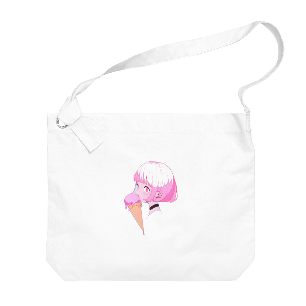 ヤバいTシャツ屋しゃんの暑い夏はアイスだ012 Big Shoulder Bag