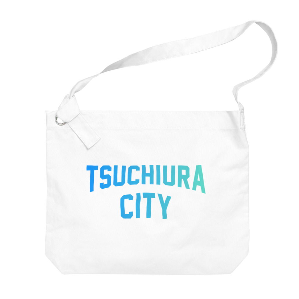JIMOTOE Wear Local Japanの土浦市 TSUCHIURA CITY ロゴブルー Big Shoulder Bag