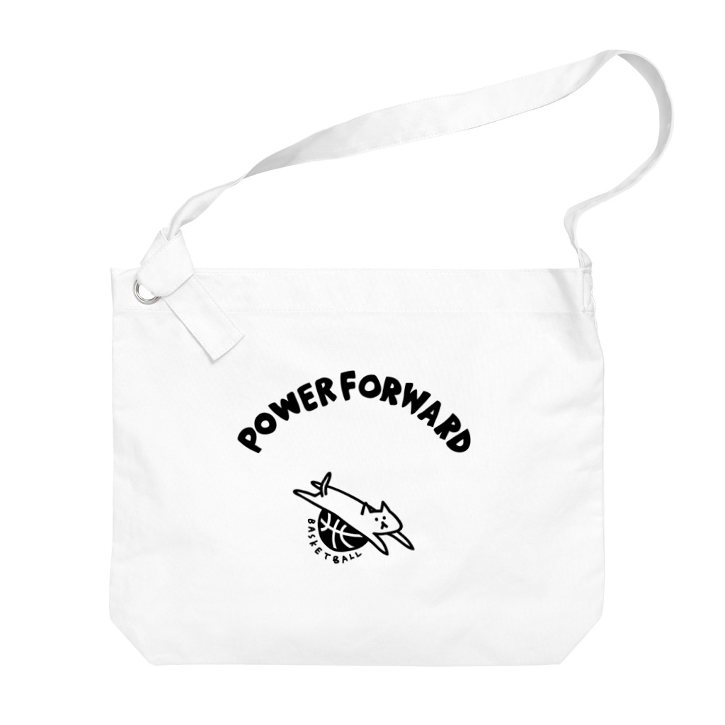 PokuStarのバスケットボール　パワーフォワードなネコ Big Shoulder Bag
