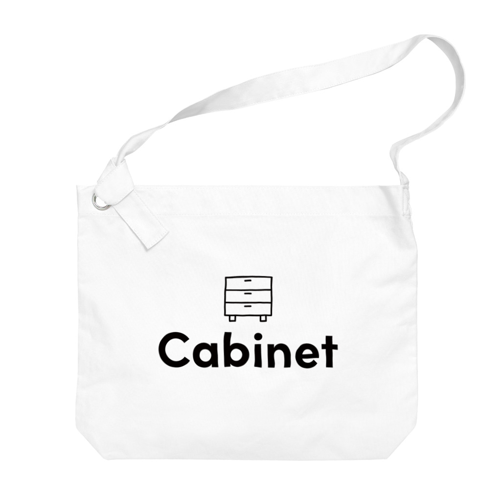 cabinetのCabinet　黒ロゴ Big Shoulder Bag