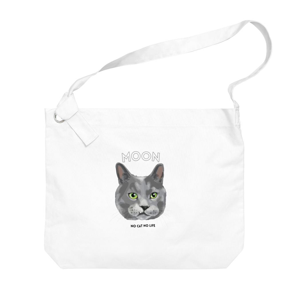 猫のイラスト屋さんのムーン さん mikiZONE Big Shoulder Bag