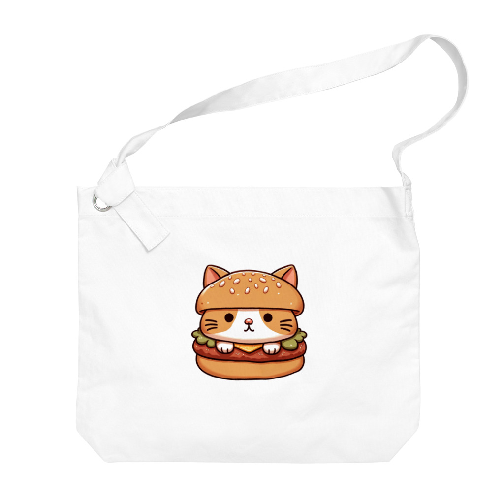 ゆるきゃら製作所の猫バーガー Big Shoulder Bag