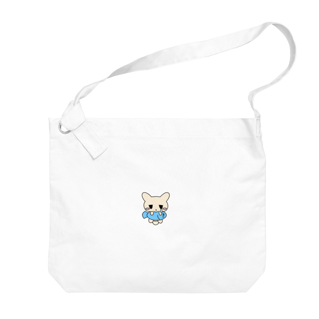 ムスっと！のピエんとねこさん Big Shoulder Bag